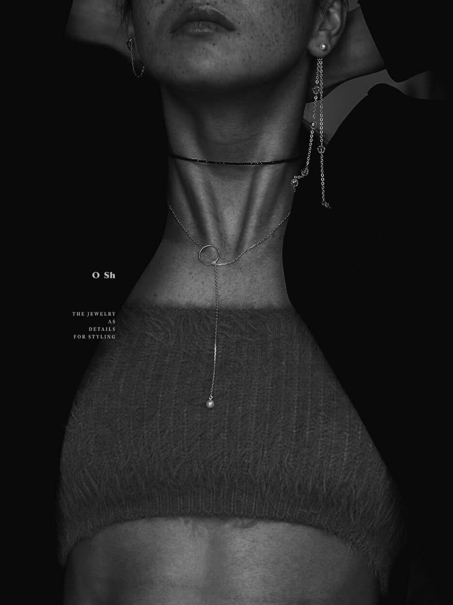 "THINBLACK" CHOKER VERMEIL