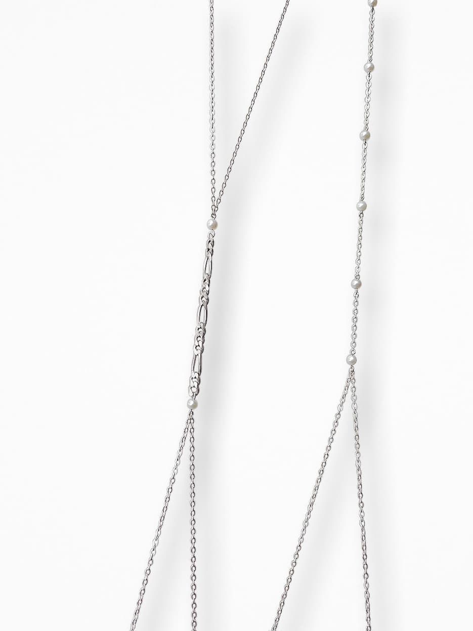 "HARNESS" BODY CHAIN SILVER