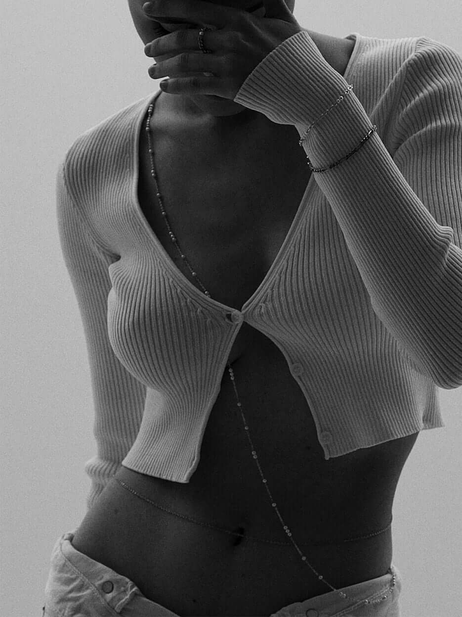 LOOP BODY CHAIN SILVER