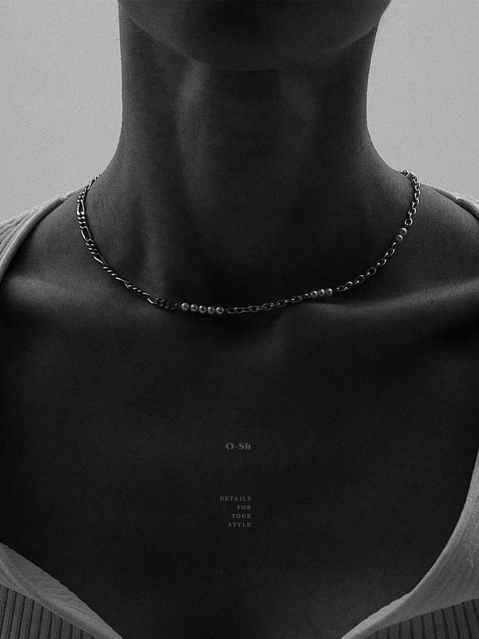 DUO CHAIN PEARL NECKLACE