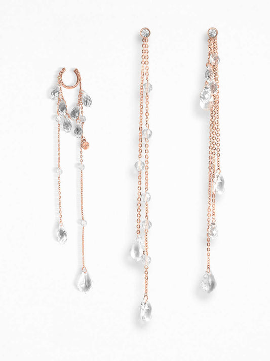 "NU" EAR SET VERMEIL