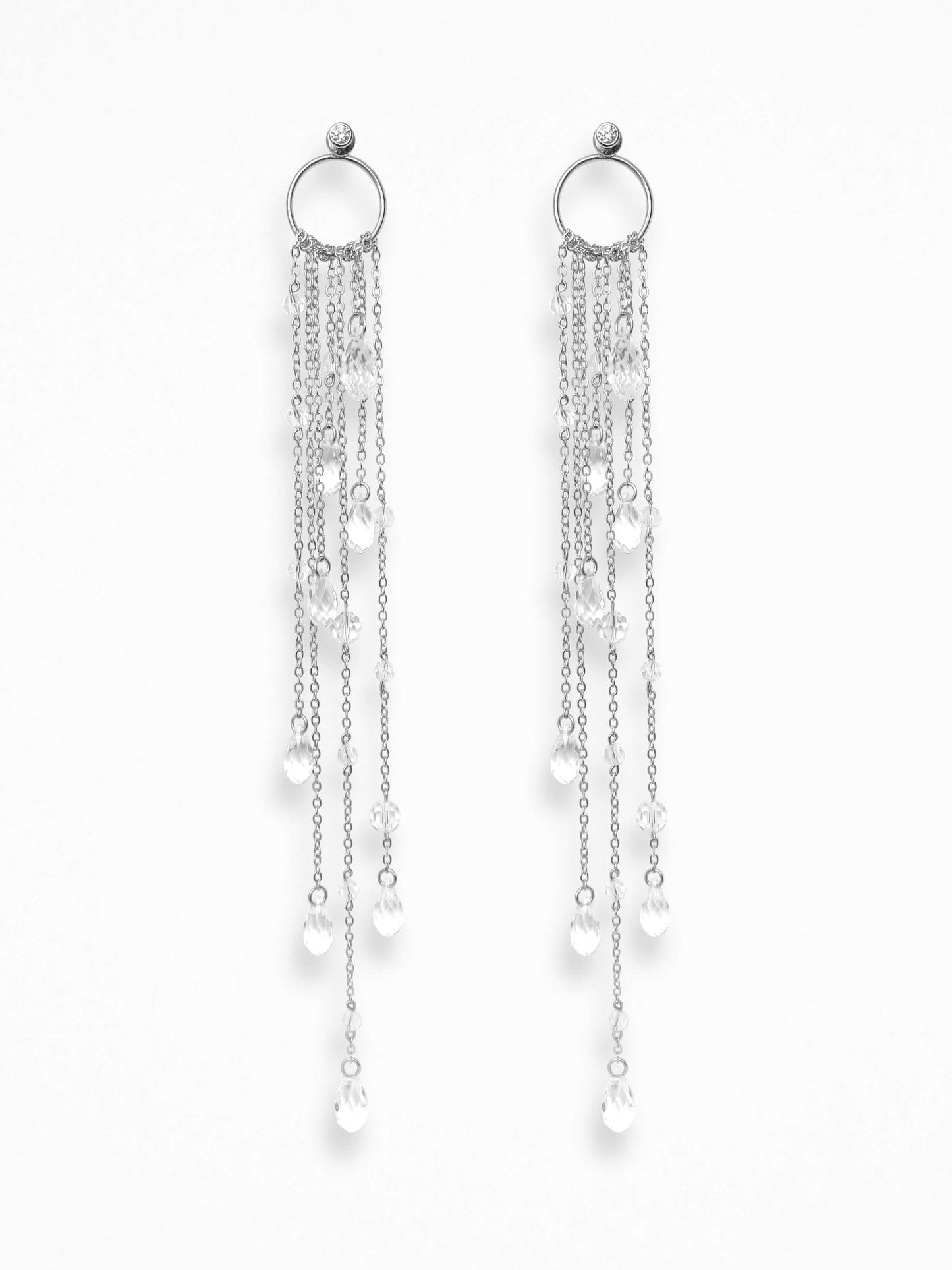 "LARMES DE GLACE" EAR SET SILVER