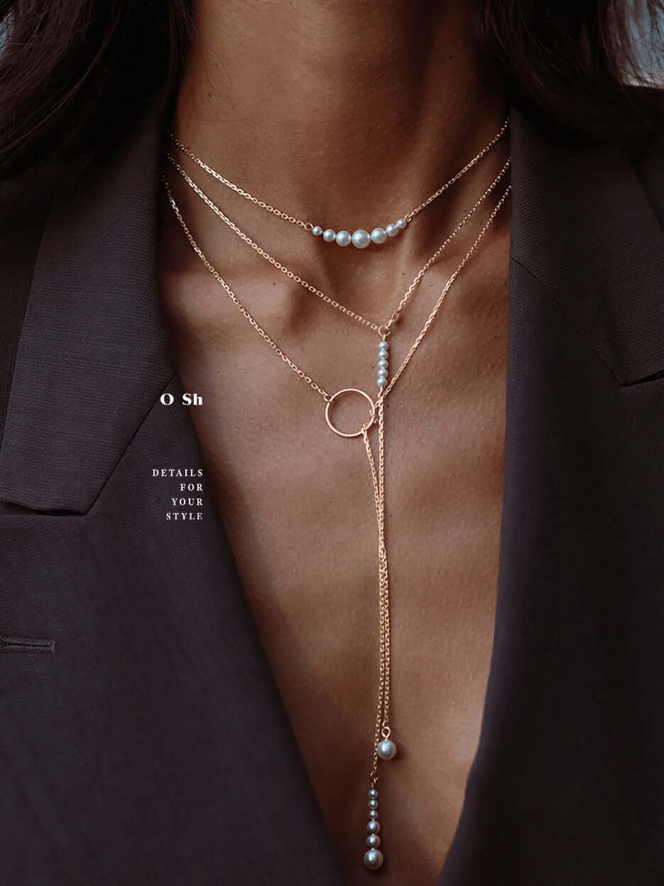 "SUIT NECK" SET VERMEIL