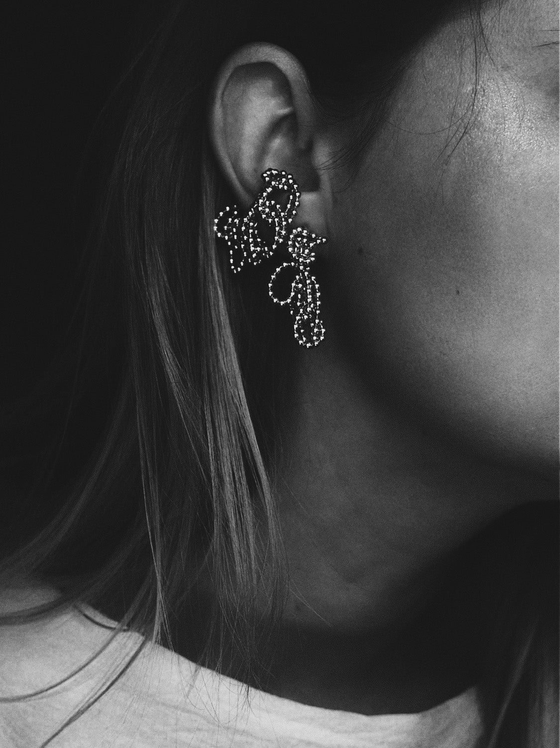 "NODE" EAR SET VERMEIL