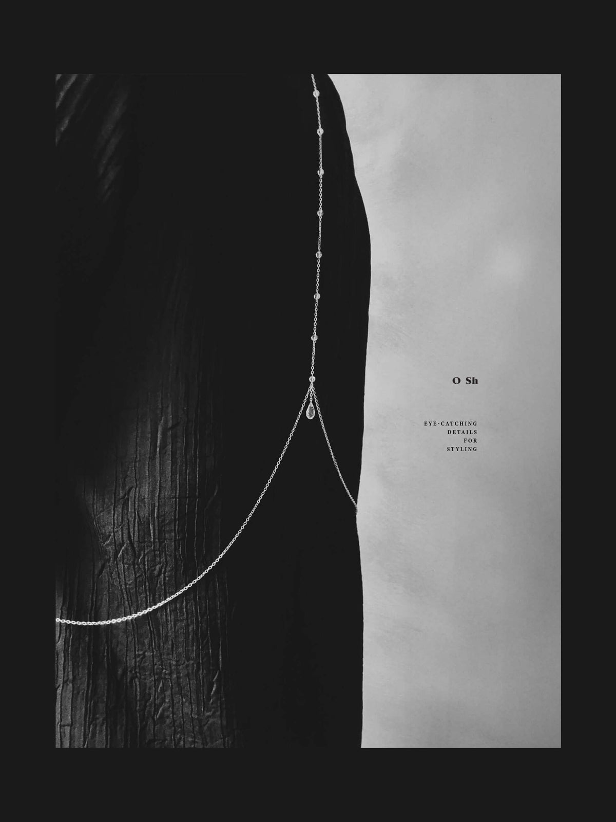 "HARNESS" CRYSTAL BODY CHAIN VERMEIL