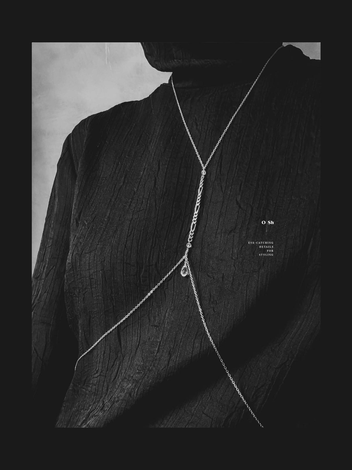 "HARNESS" CRYSTAL BODY CHAIN VERMEIL