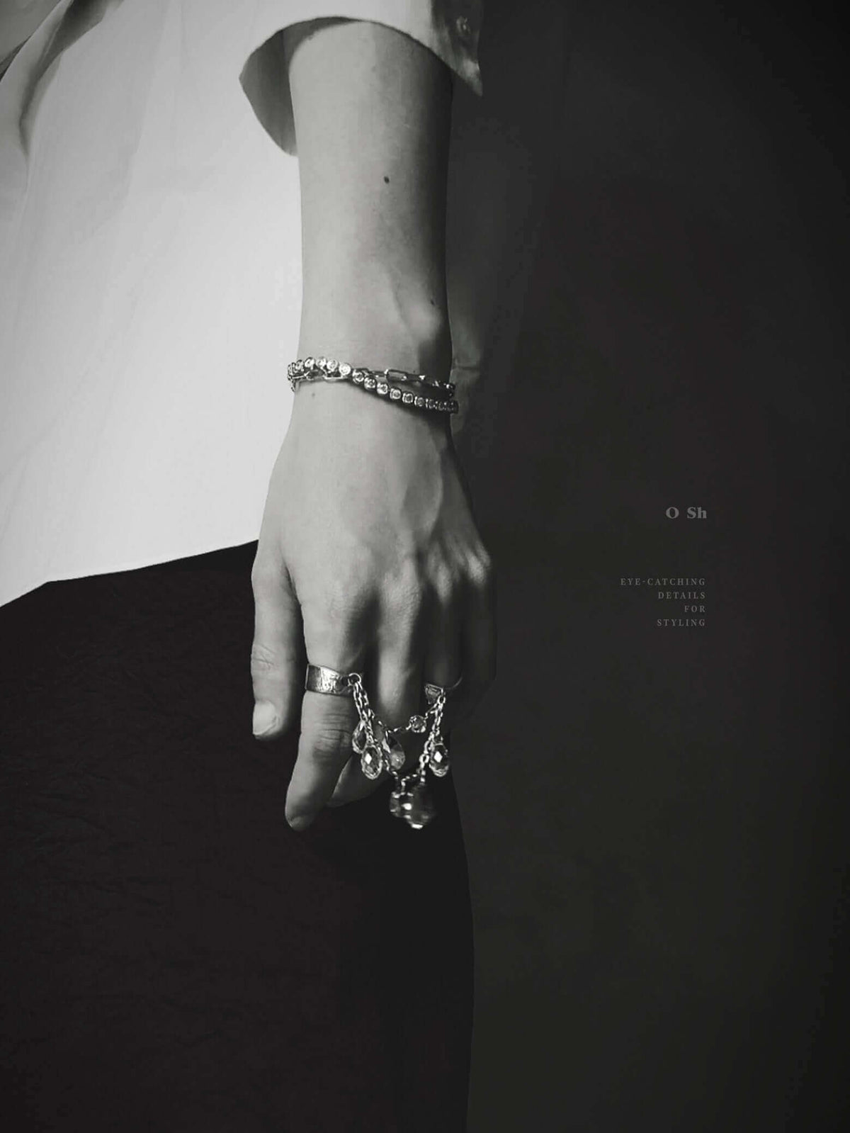 "PONT DE CRISTAL" RINGS VERMEIL