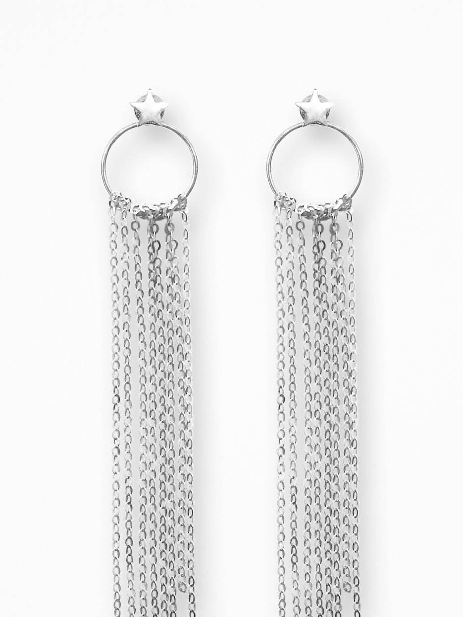 "O RAIN" EARRINGS SILVER