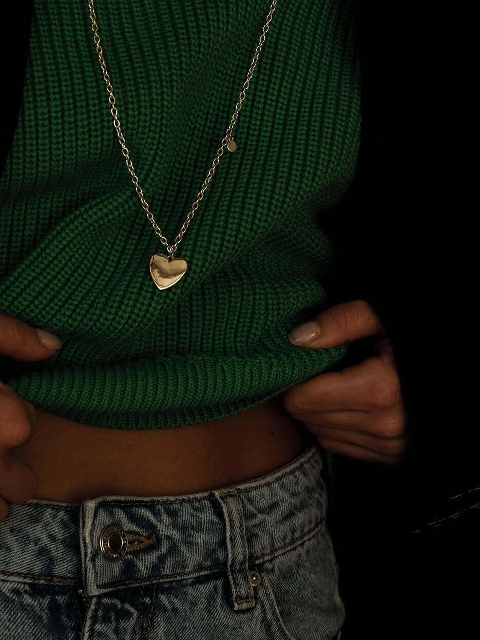 "GRANGE SILVER HEART" NECKLACE