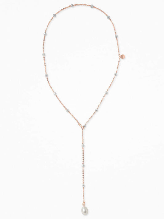 "P TIE" NECKLACE VERMEIL
