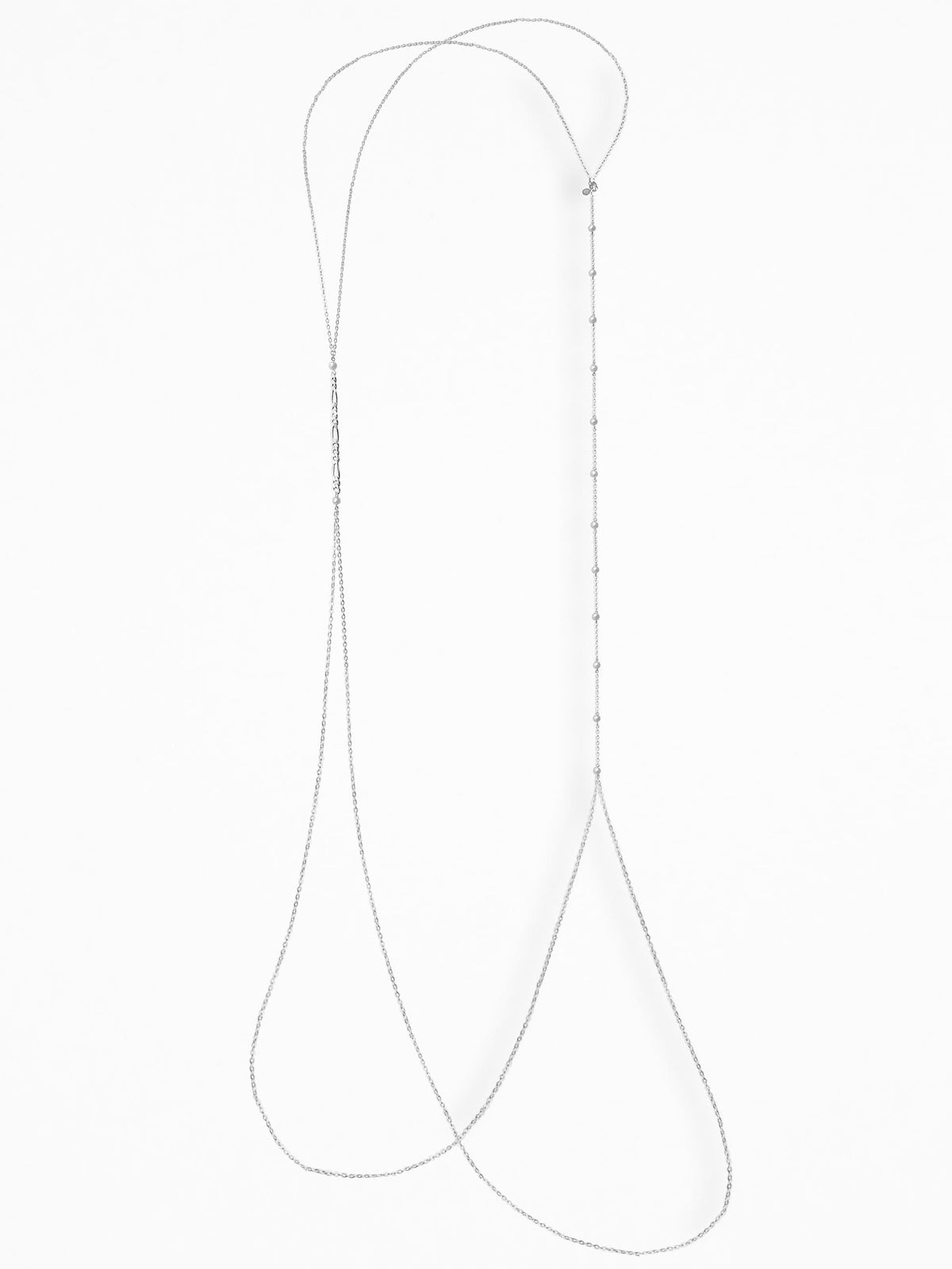 "HARNESS" BODY CHAIN SILVER