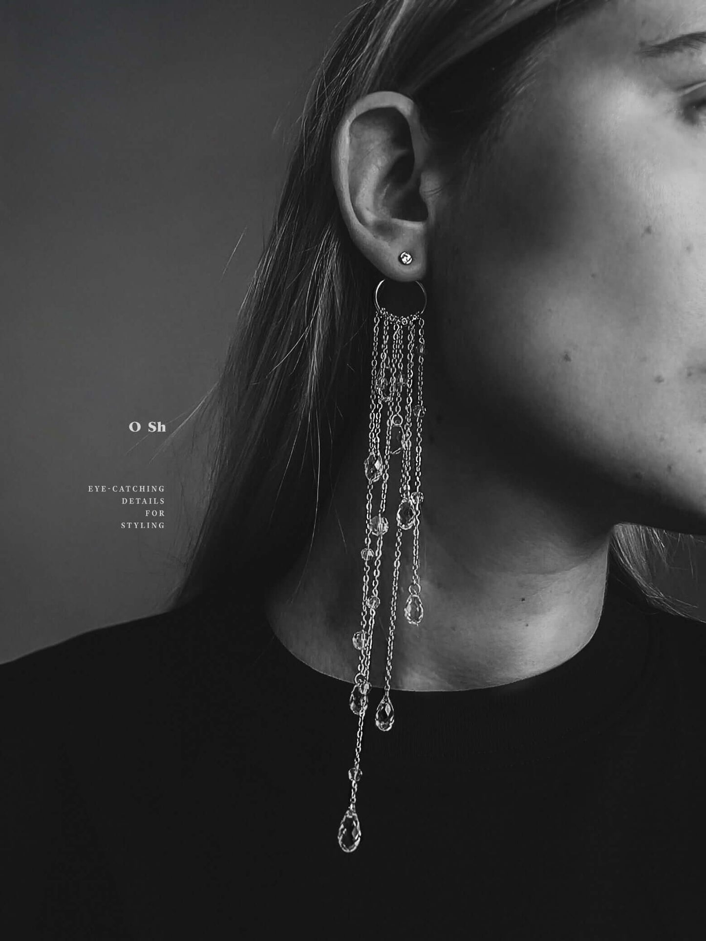 "LARMES DE GLACE" O-EARRINGS VERMEIL