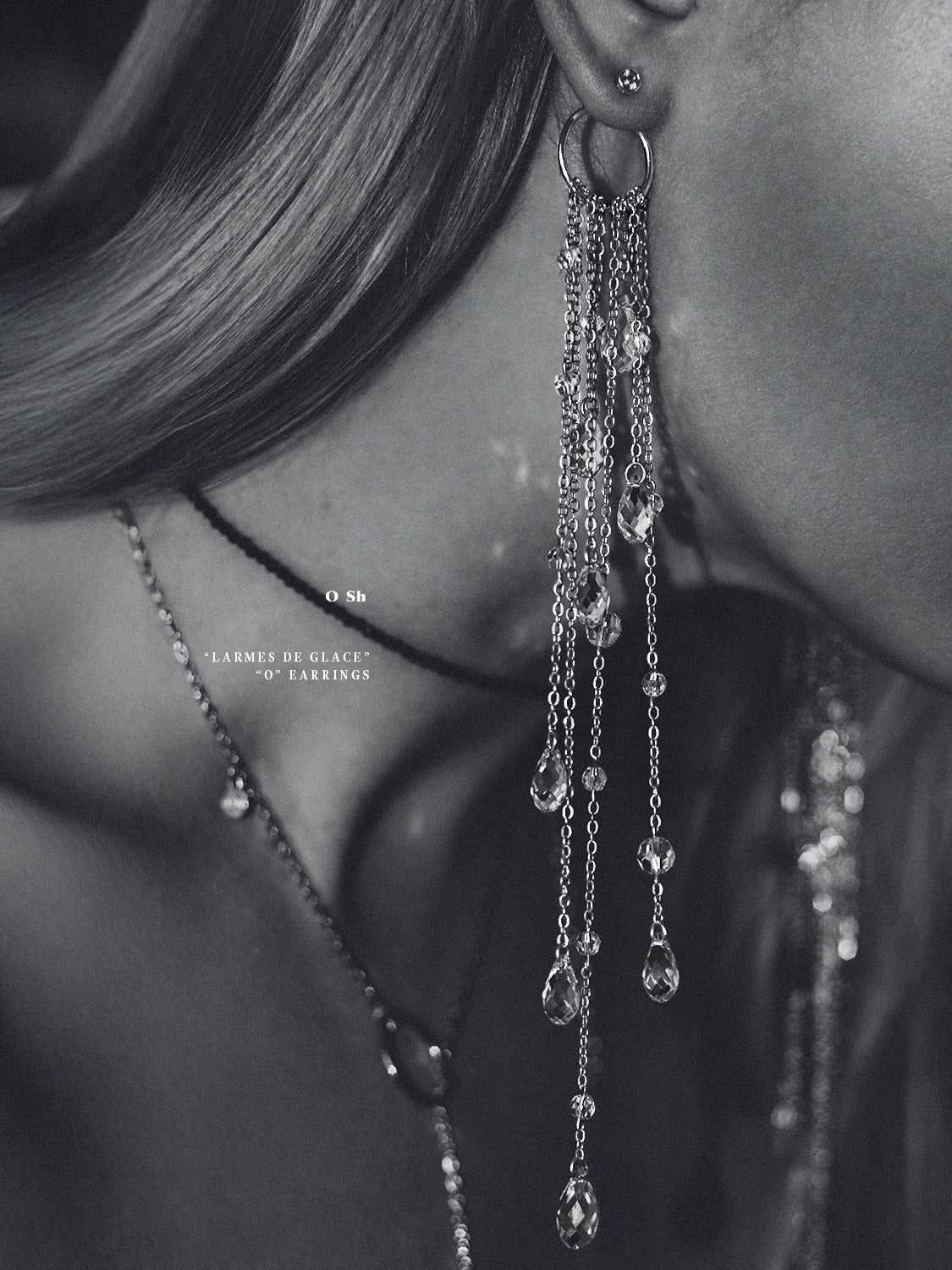 "DUO DE LARMES" EARRINGS SILVER