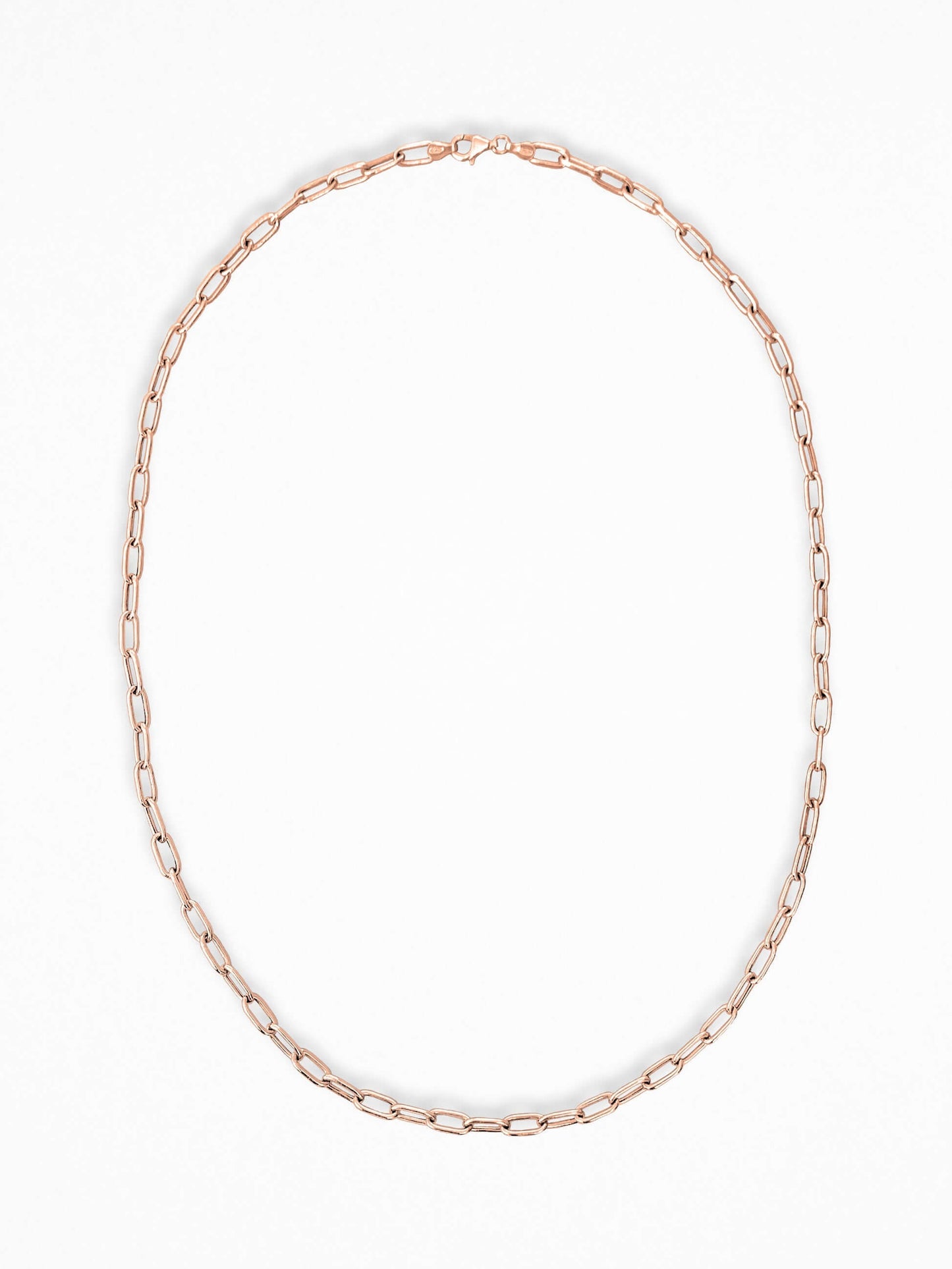 RECTANGULAR CHAIN NECKLACE VERMEIL