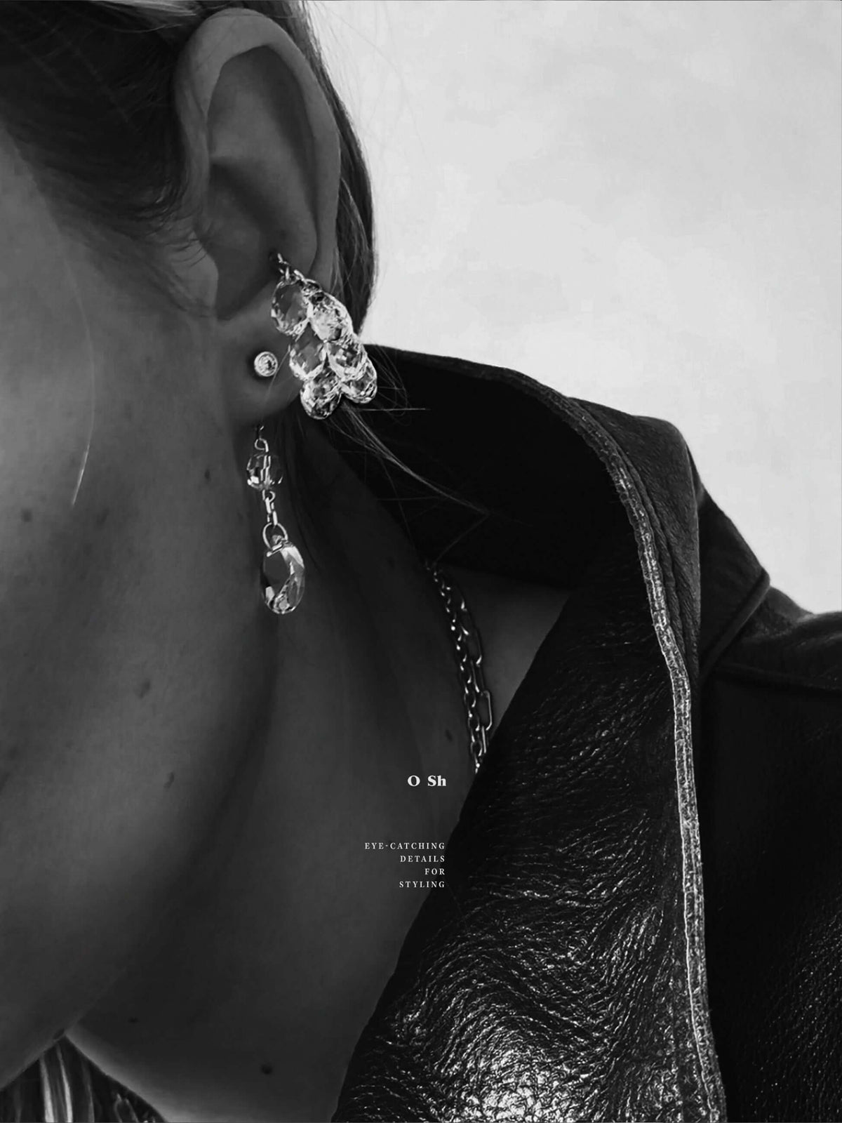 "GLIMM" EAR SET SILVER