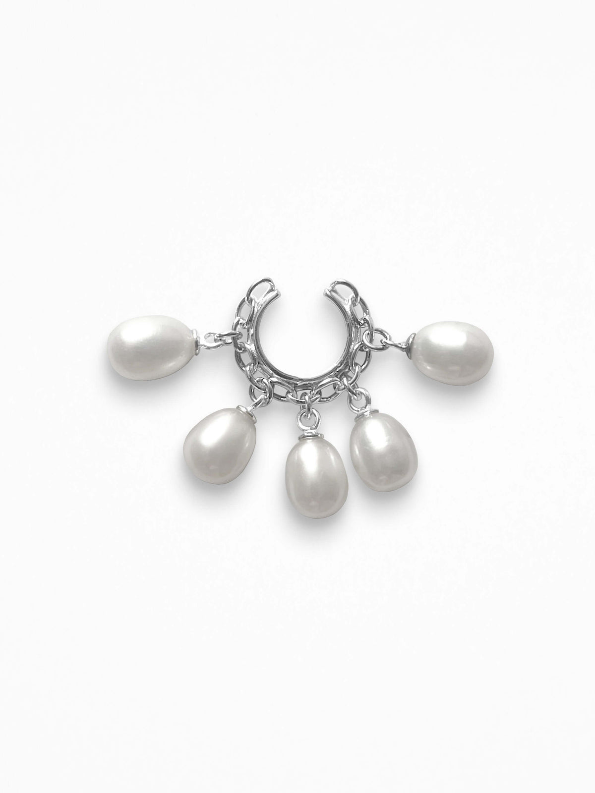 "PSHELL" EAR CUFF SILVER