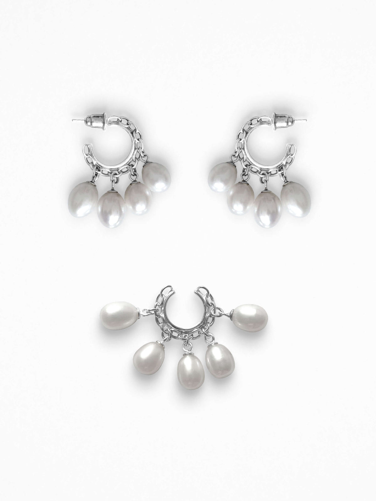 "PSHELL" EAR SET SILVER