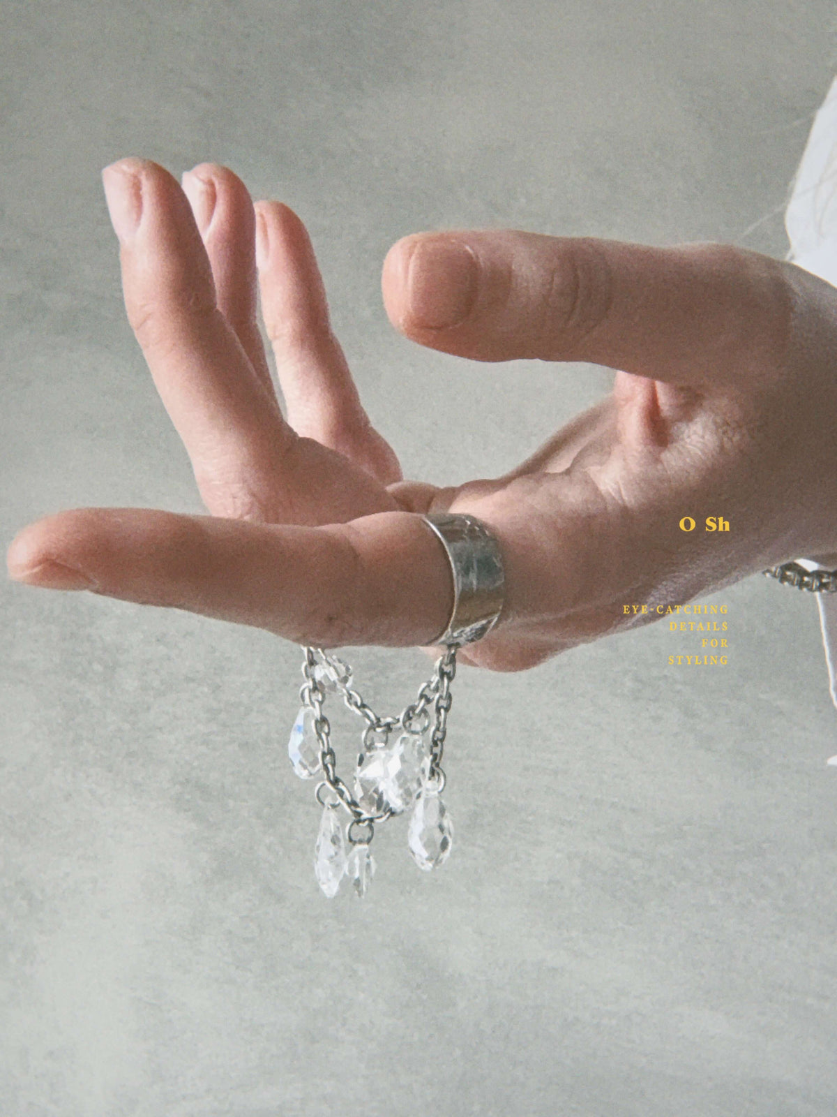 "PONT DE CRISTAL" RINGS SILVER
