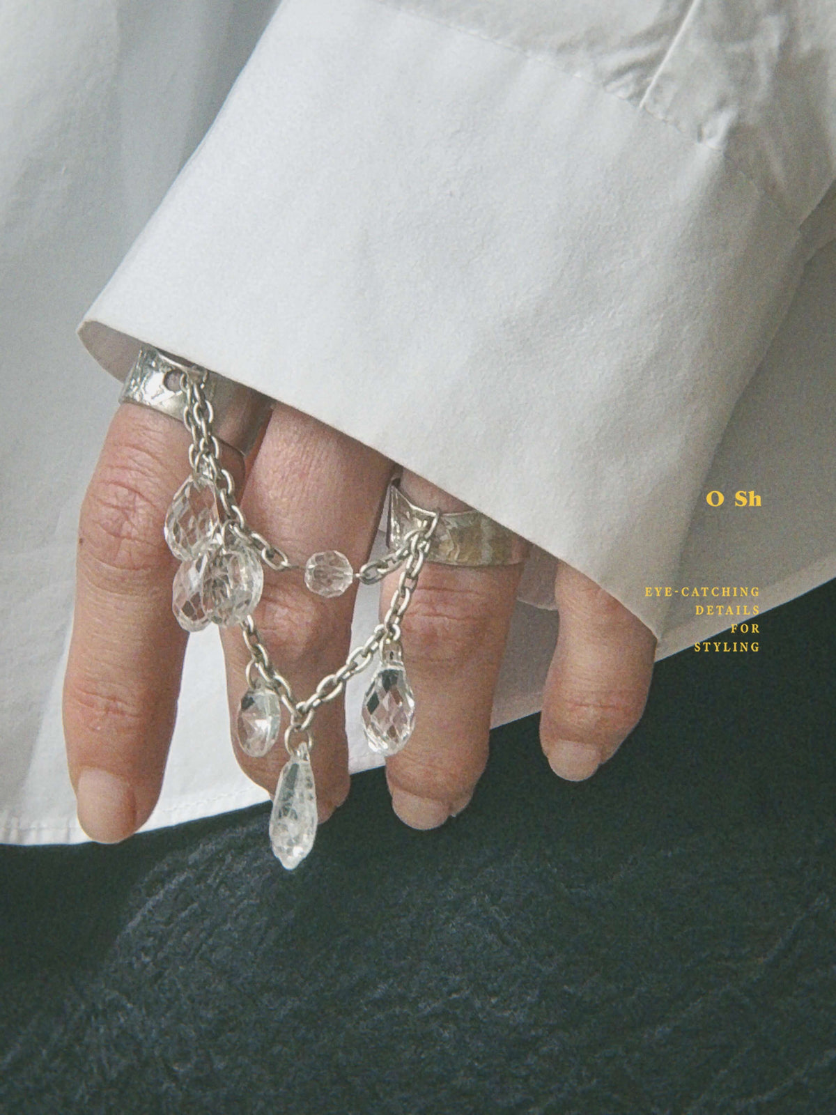 "PONT DE CRISTAL" RINGS SILVER