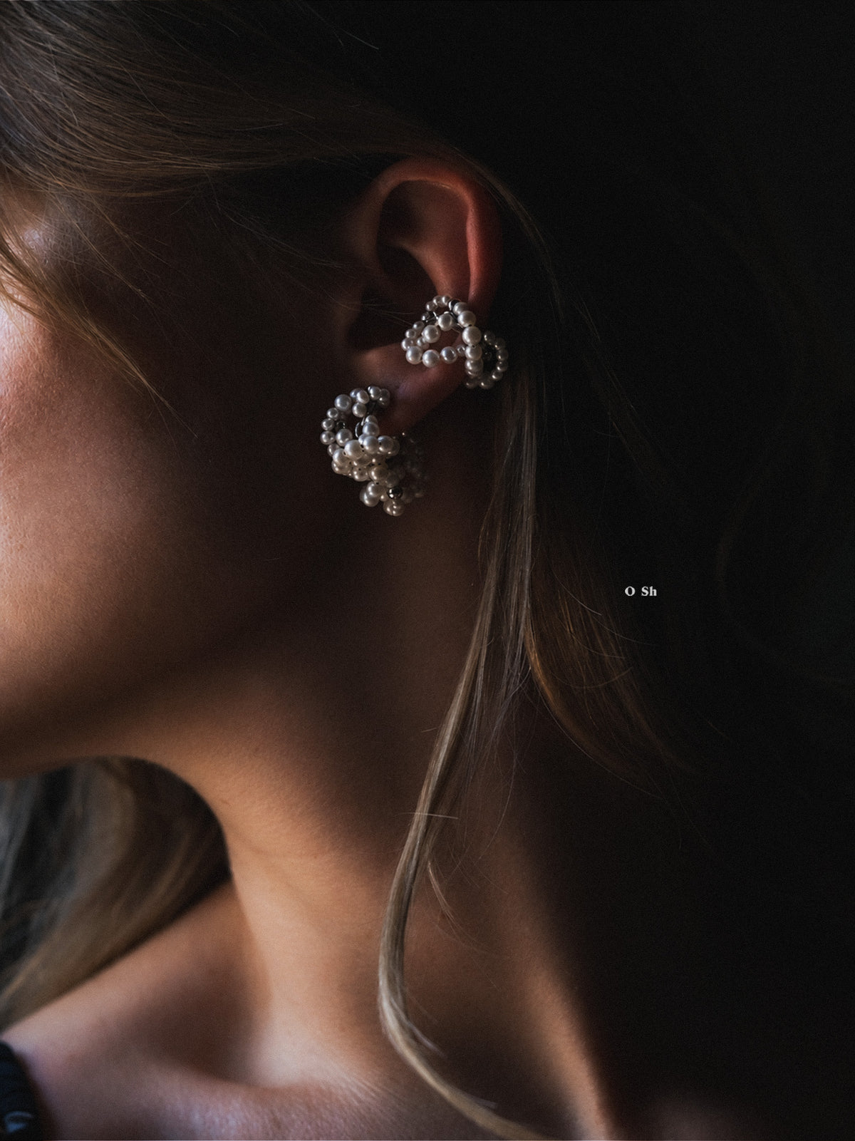 "NOUE" EAR SET SILVER