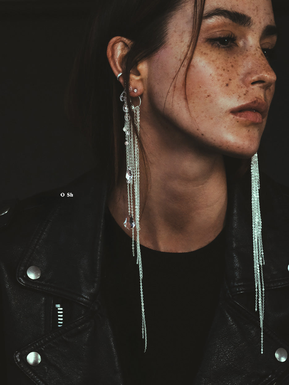 "RAINFALLIA" EAR SET SILVER
