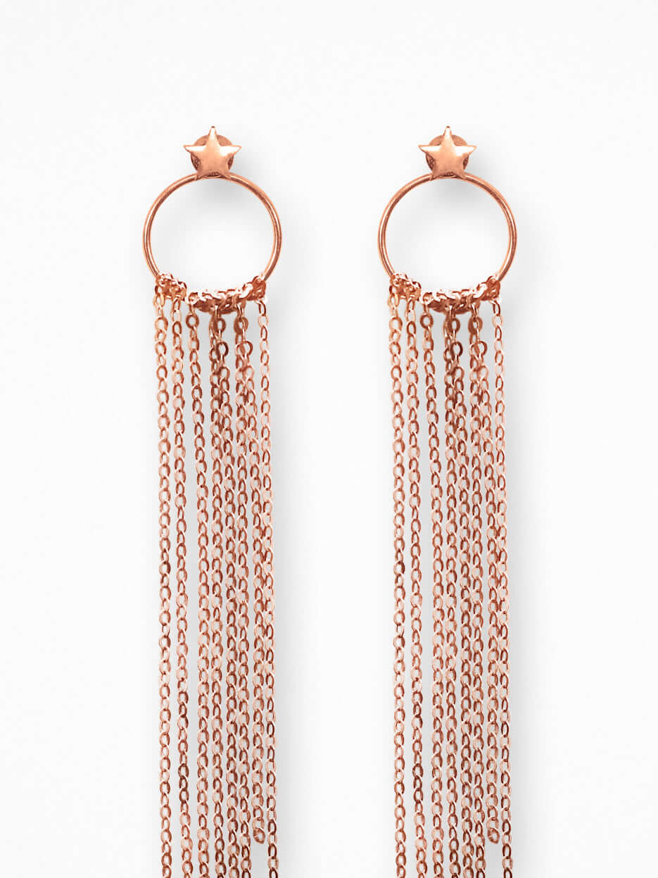 "O RAIN" EARRINGS VERMEIL