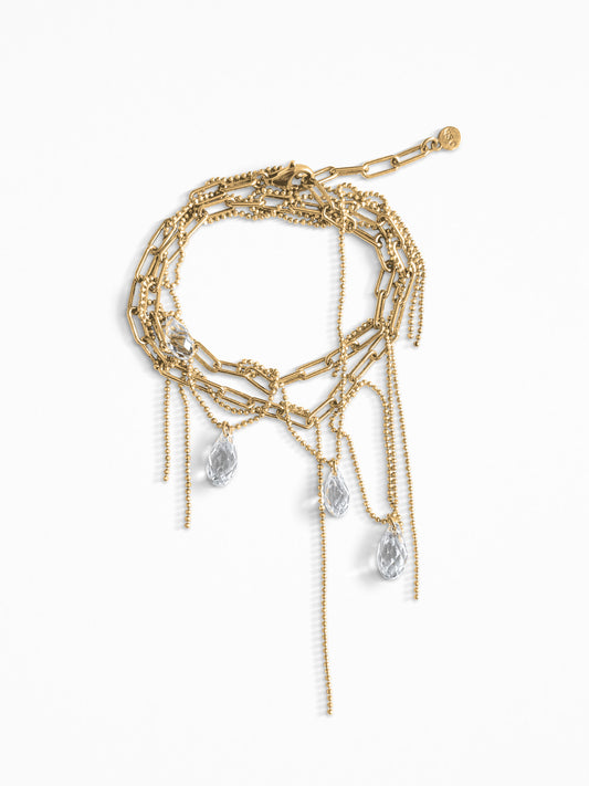 "RIPPED-CHAIN" BRACELET VERMEIL