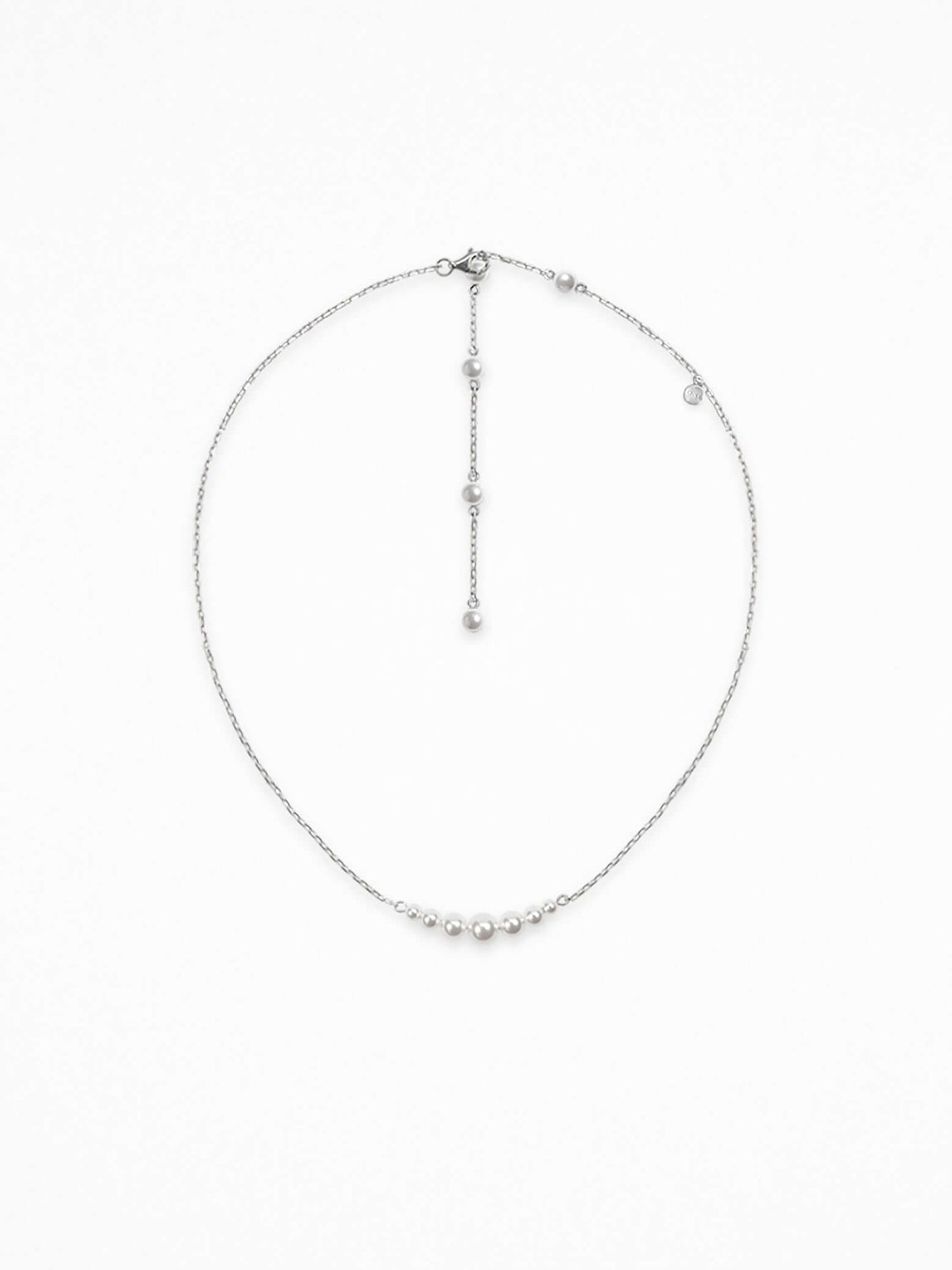 "TRINIQUE" NECK SET SILVER