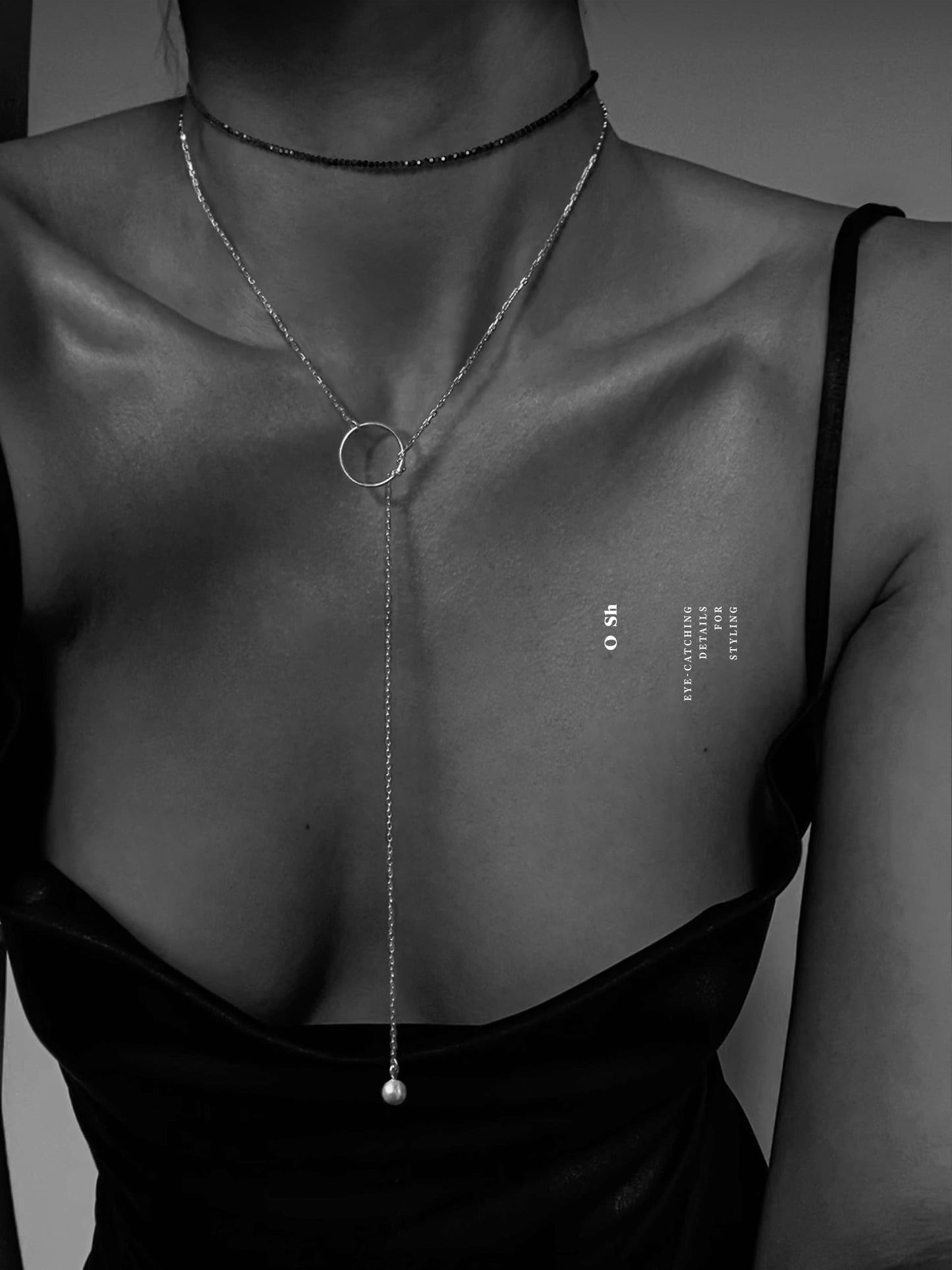 "TWIQUE" NECK SET ROSE-GOLD VERMEIL