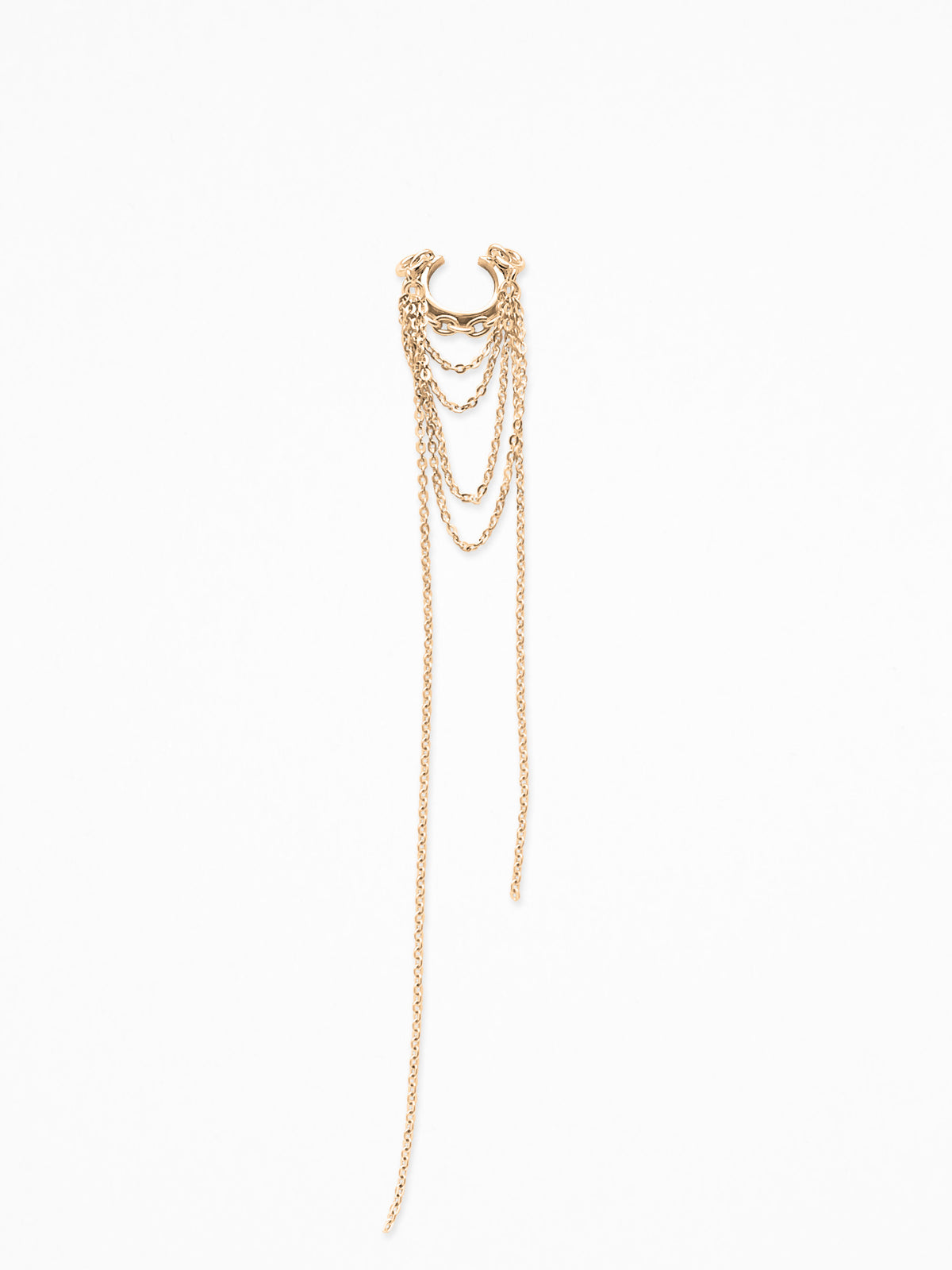 CHANGE-PENDANT EAR CUFF VERMEIL