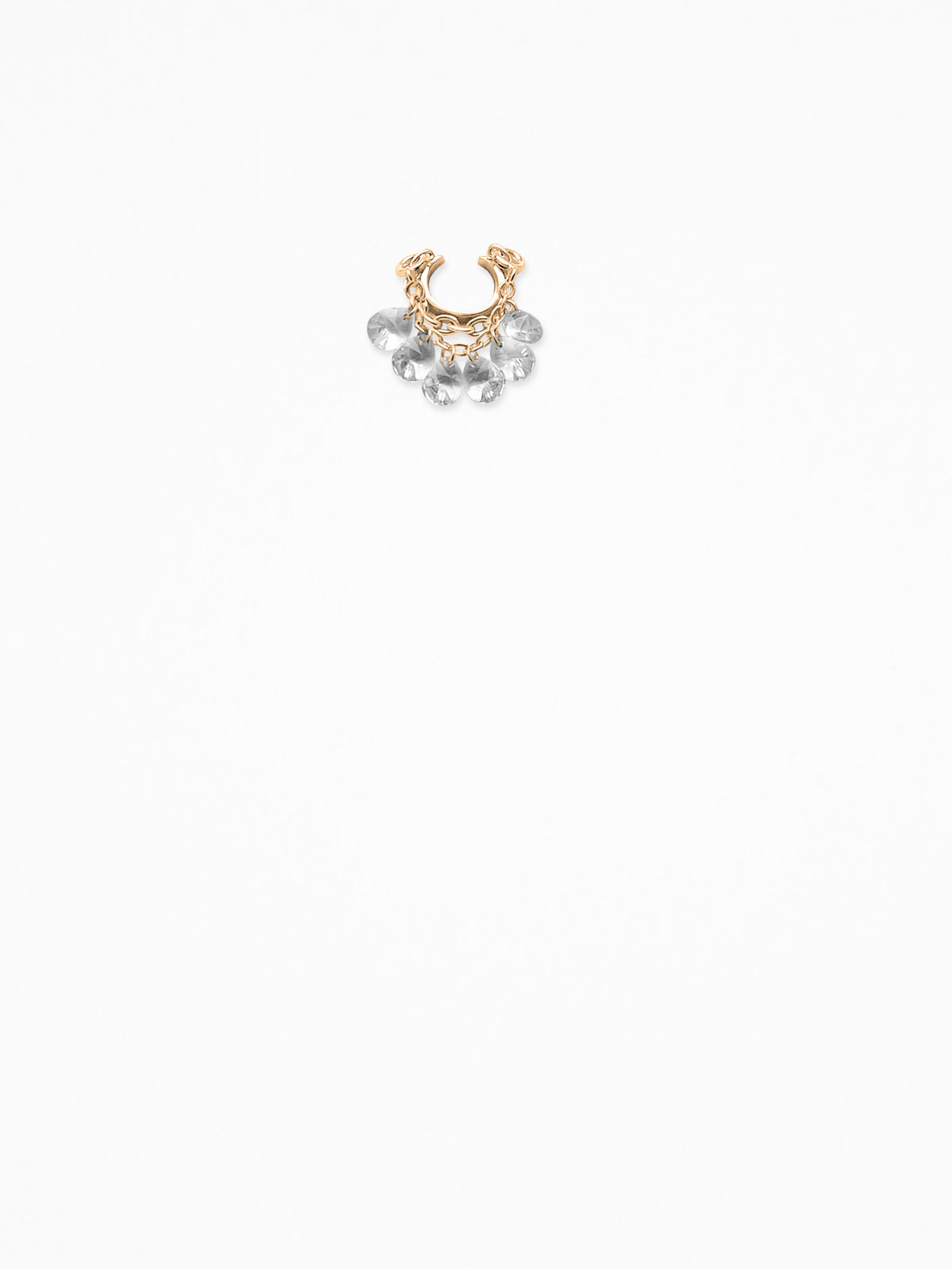 CHANGE-PENDANT EAR CUFF VERMEIL