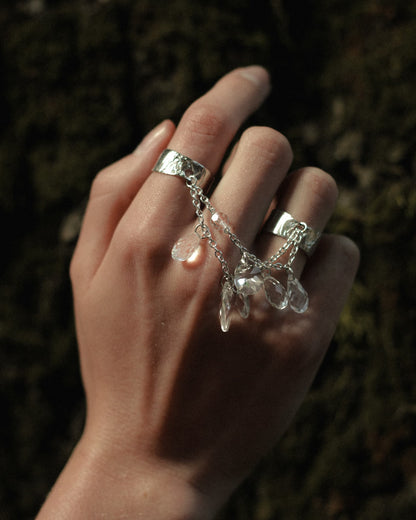 "PONT DE CRISTAL" RINGS SILVER