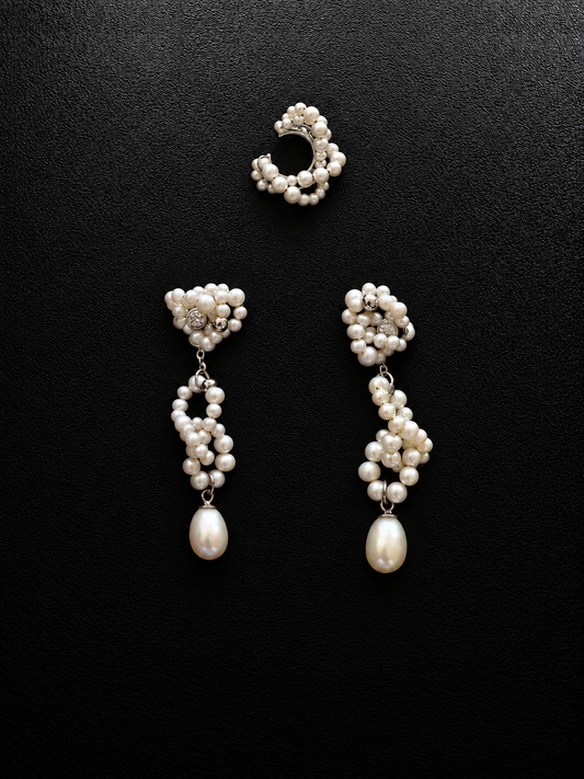 "TWINE" EAR SET SILVER