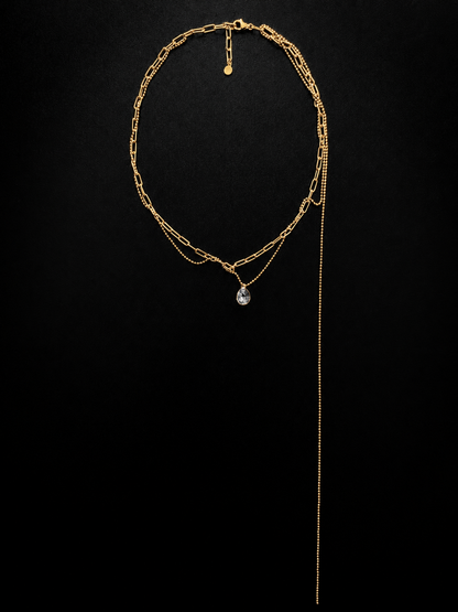 "RIPPED-CHAIN" NECKLACE VERMEIL