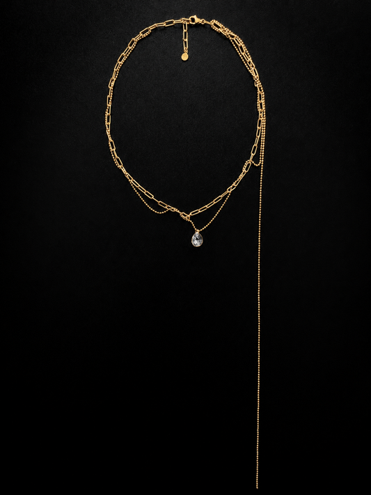 "RIPPED-CHAIN" NECKLACE VERMEIL