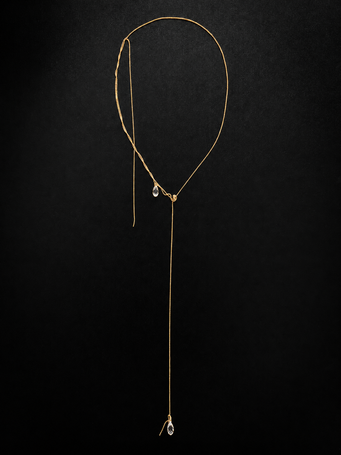 "V TIE" NECKLACE VERMEIL