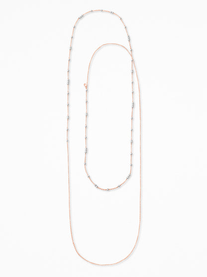 LOOP BODY CHAIN ROSE-GOLD VERMEIL