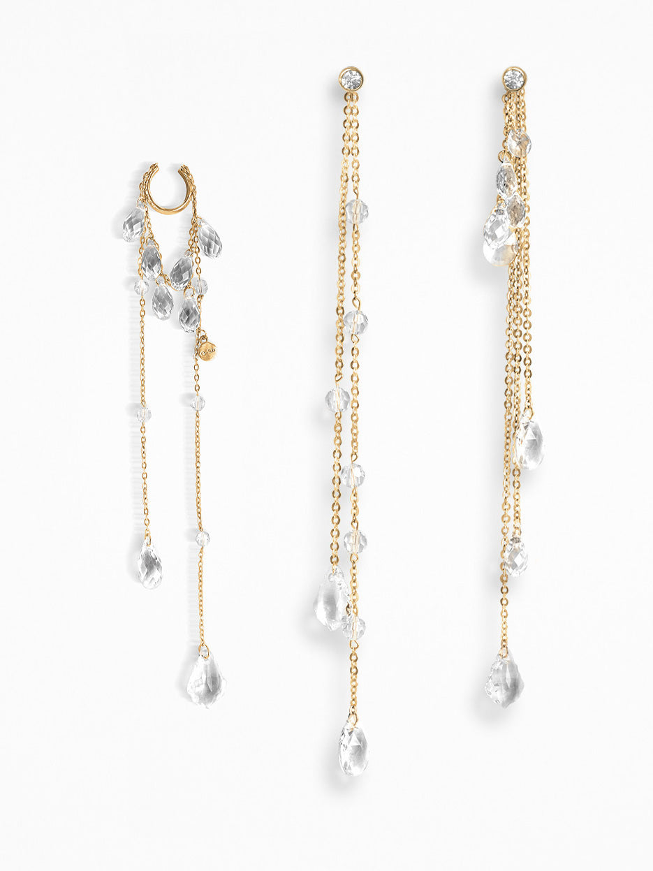 "NU" EAR SET VERMEIL