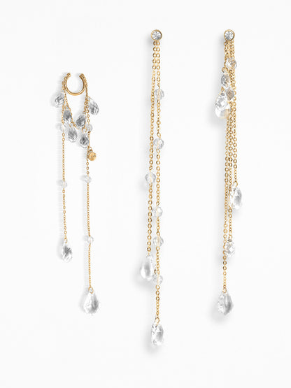 "NU" EAR SET VERMEIL