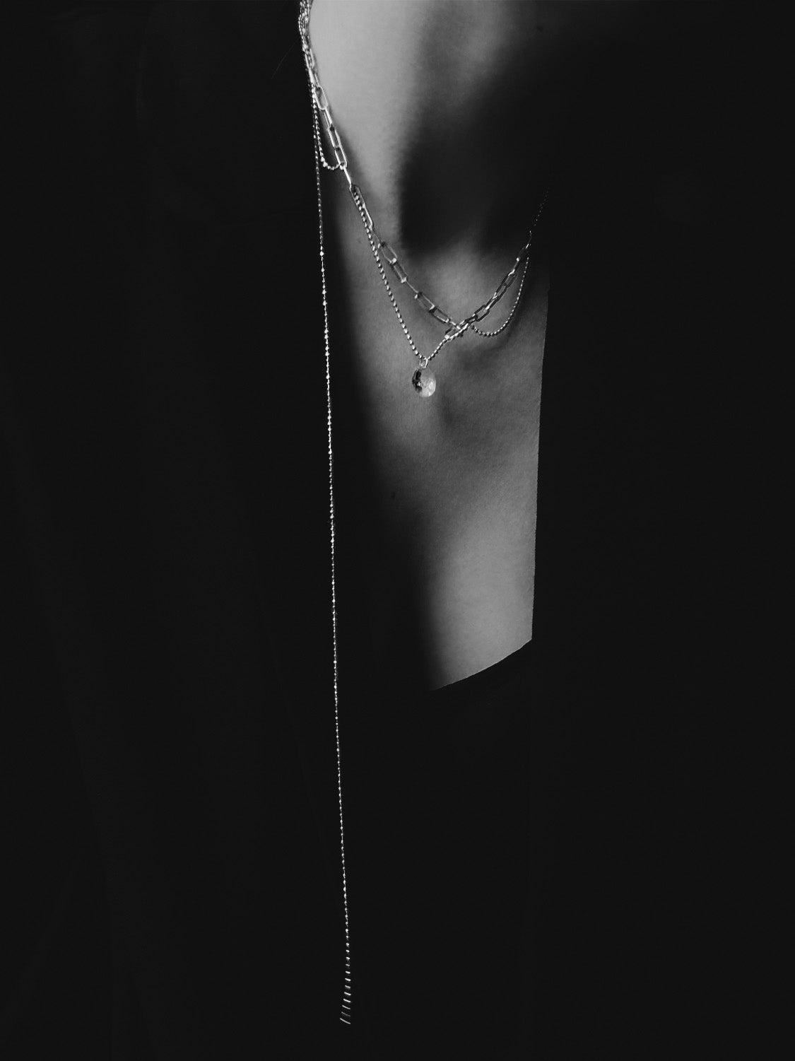 "RIPPED-CHAIN" NECKLACE VERMEIL