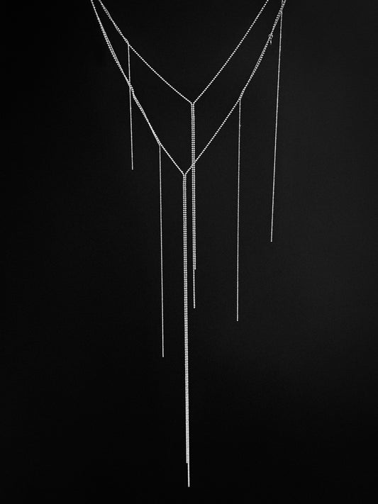 "LIENS" NECKLACE SILVER