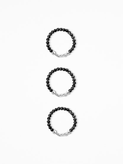 "SPINELUM TRIO" RINGS SILVER