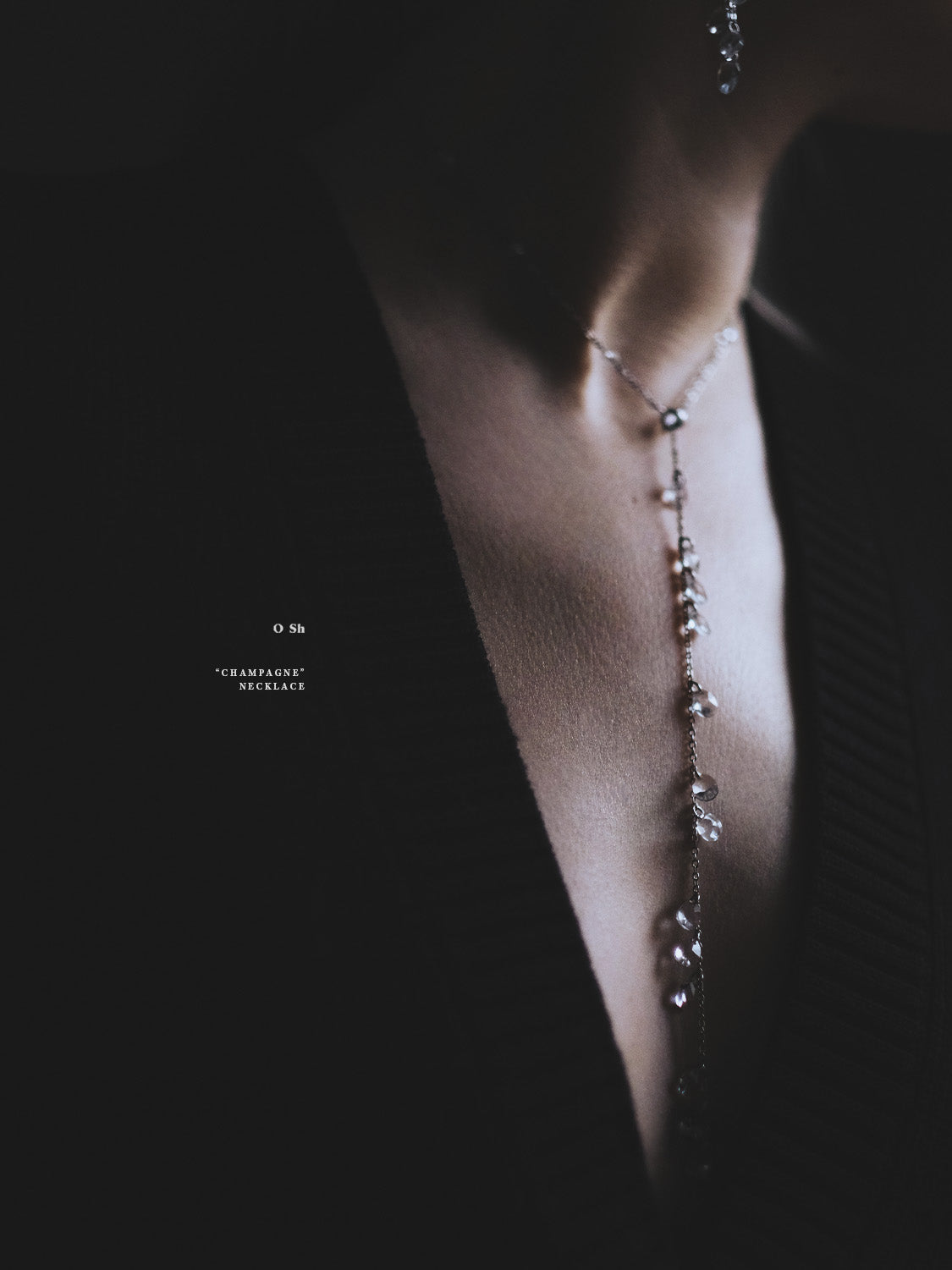 "CHAMPAGNE" NECKLACE/BRACELET SILVER