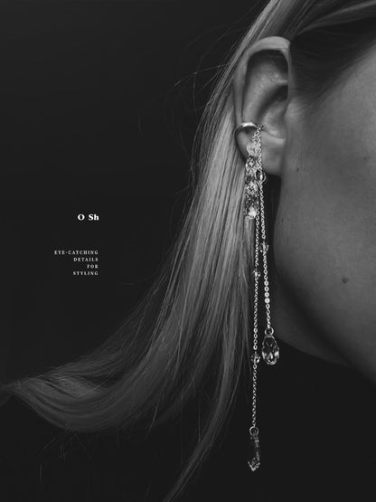 "NU" EAR SET SILVER