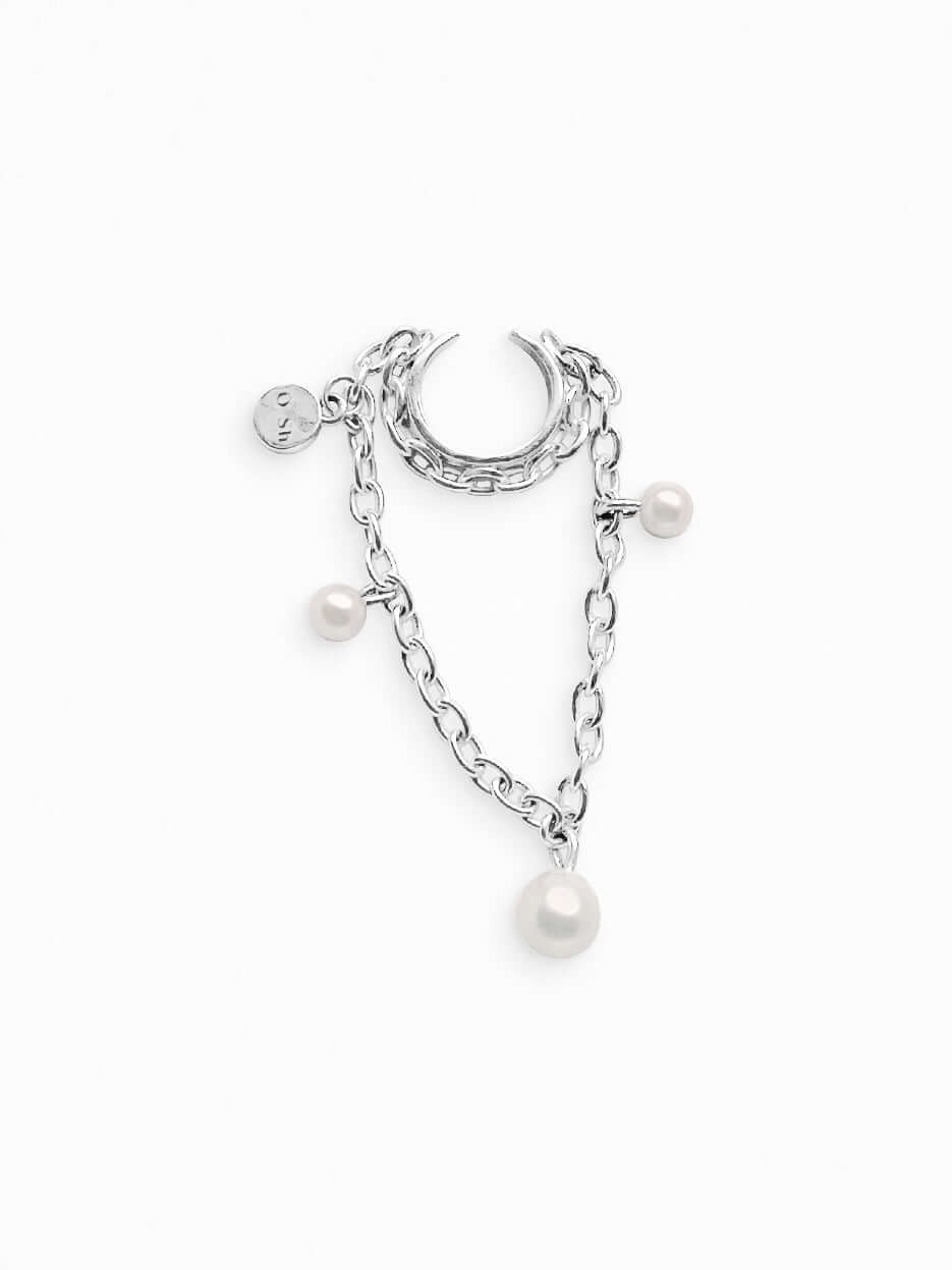 "NETIQUE" EAR SET SILVER