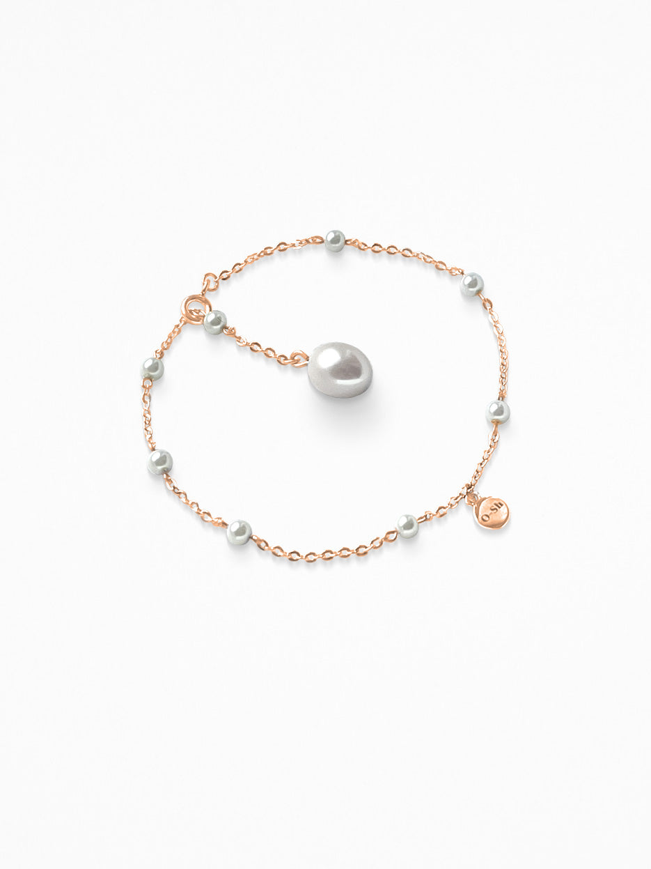 "PEARLCHAIN" BRACELET ROSE-GOLD VERMEIL