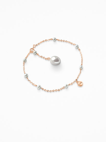"PEARLCHAIN" BRACELET ROSE-GOLD VERMEIL