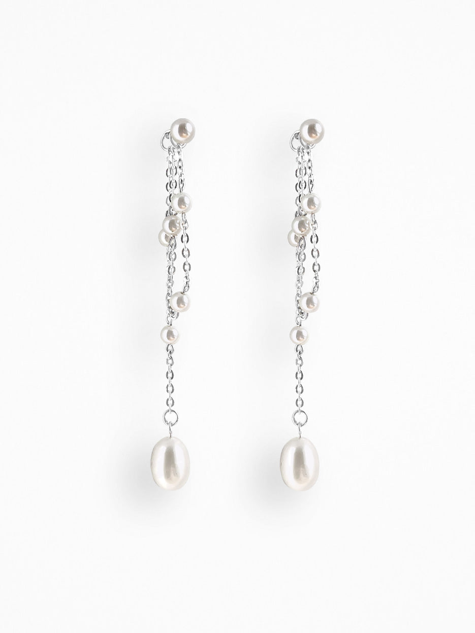 "ETHEREAL ELEGANCE" EAR SET SILVER