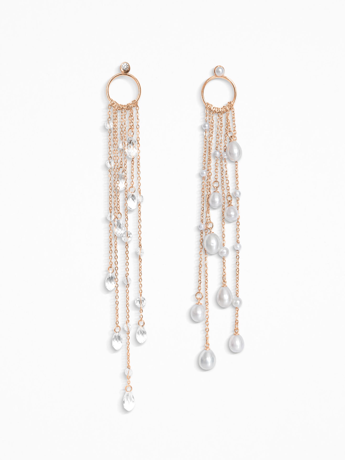 "DUO DE LARMES" EARRINGS SILVER