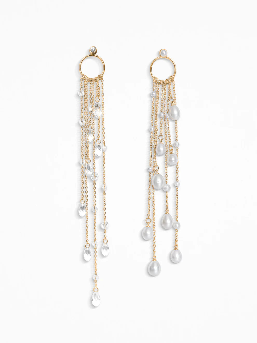 "DUO DE LARMES" EARRINGS VERMEIL